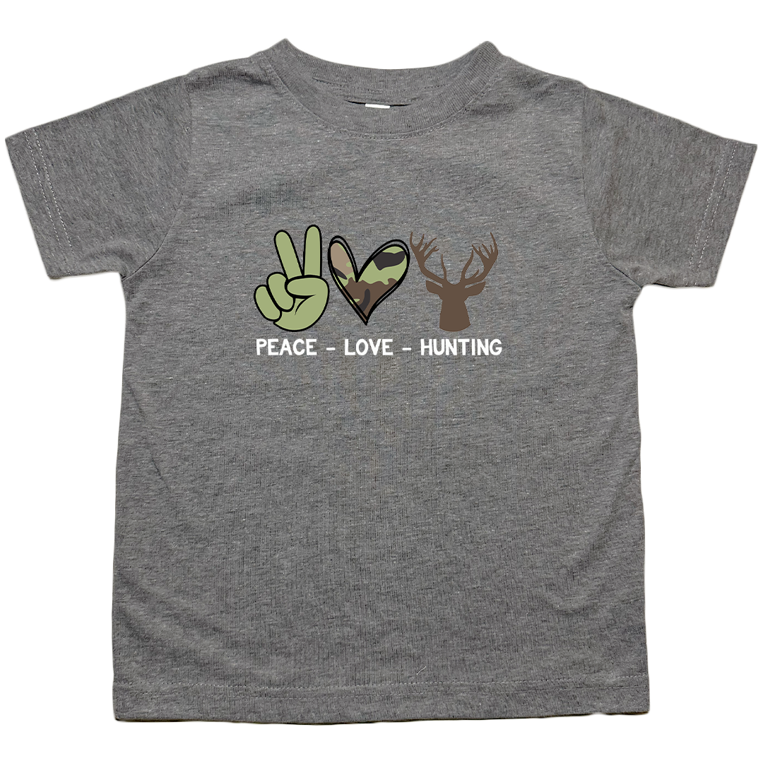 Peace Love Hunting Toddler Tee