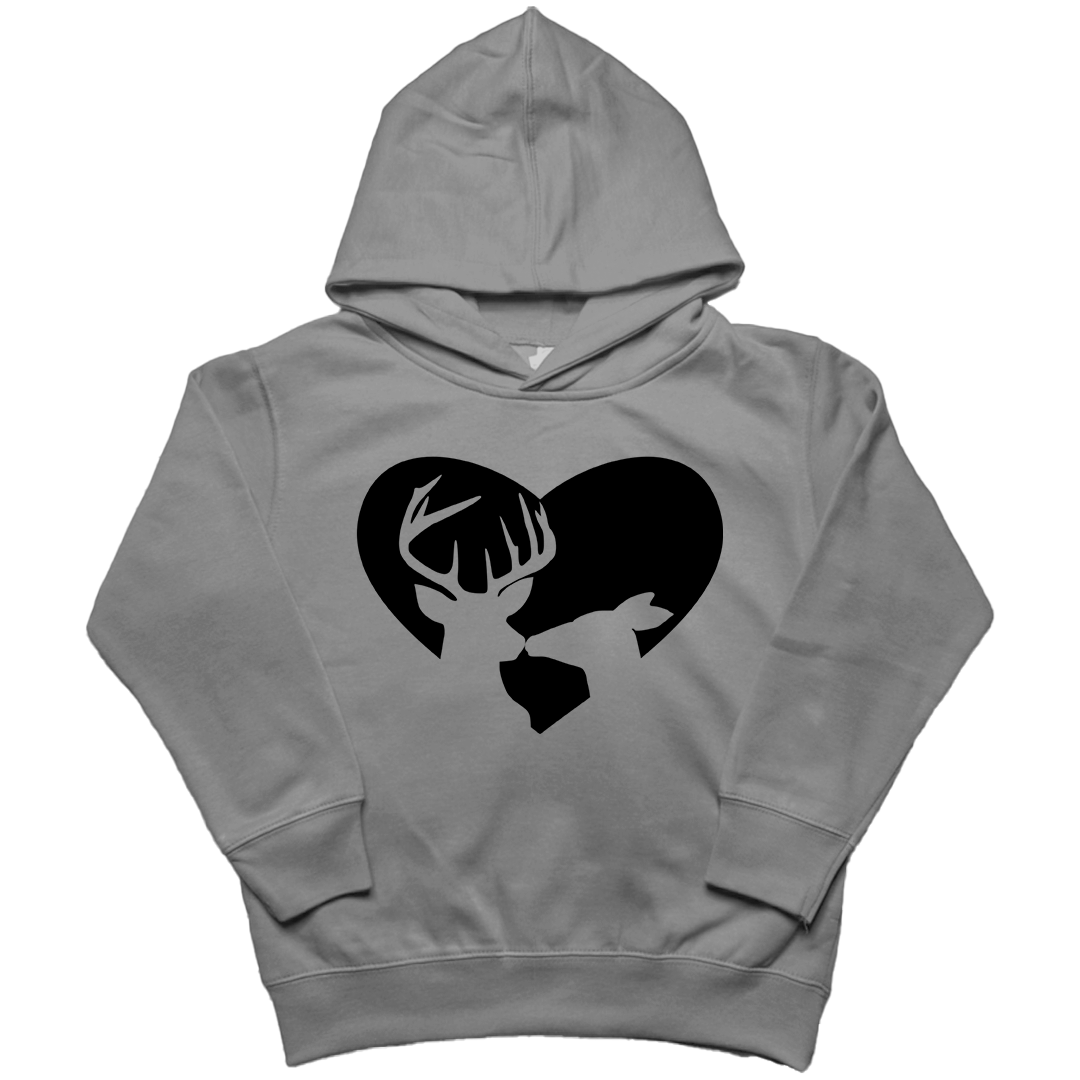 Deer Romance Kids Hoodie