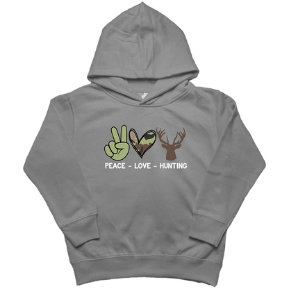 Peace Love Hunting Toddler Hoodie