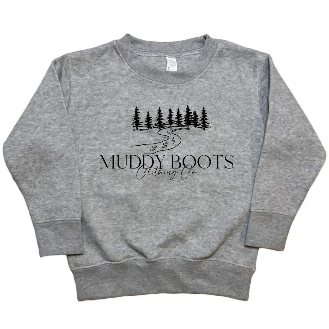 Muddy Boots Toddler Crew Neck Sweatshirt