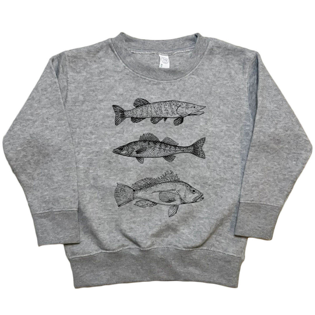 Midwest Fish Toddler Crew Neck Sweatshirt