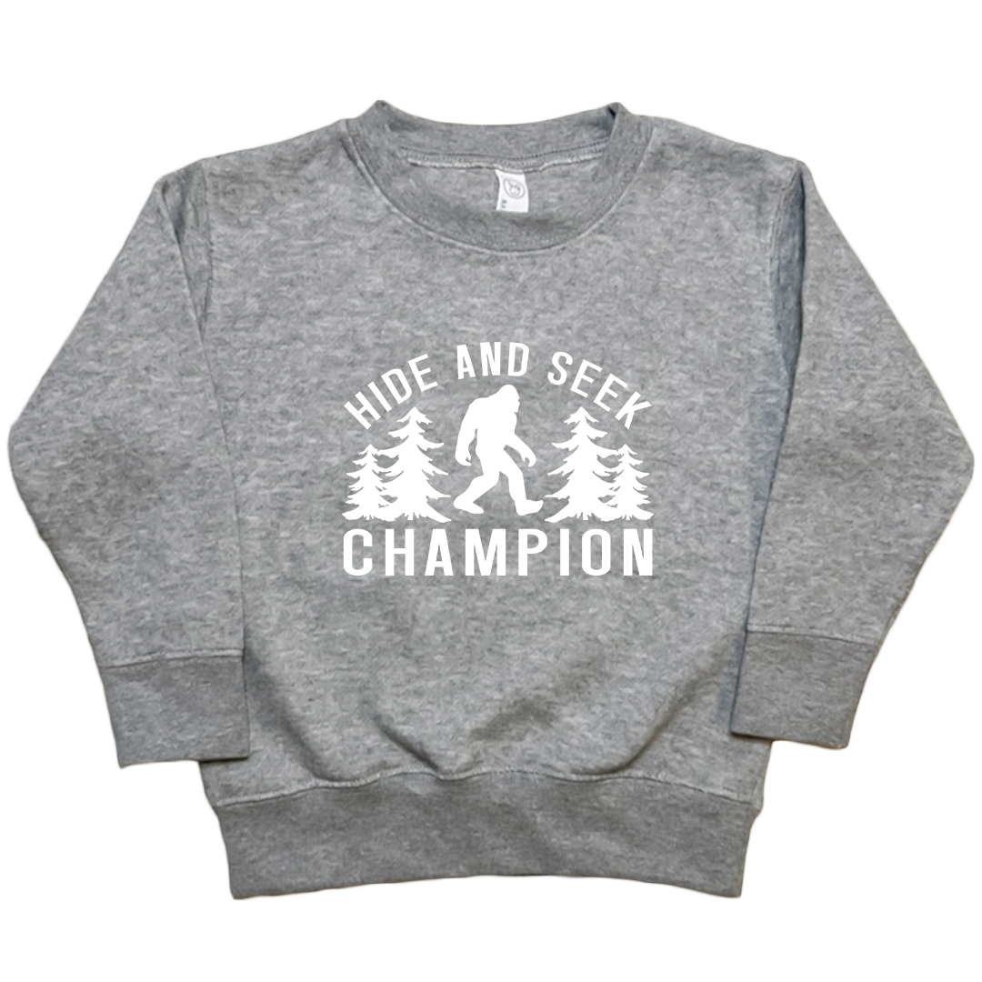 Hide and Seek Sasquatch Toddler Crew Neck Sweatshirt