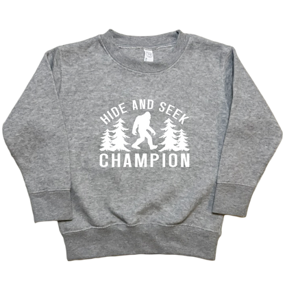 Hide and Seek Sasquatch Toddler Crew Neck Sweatshirt