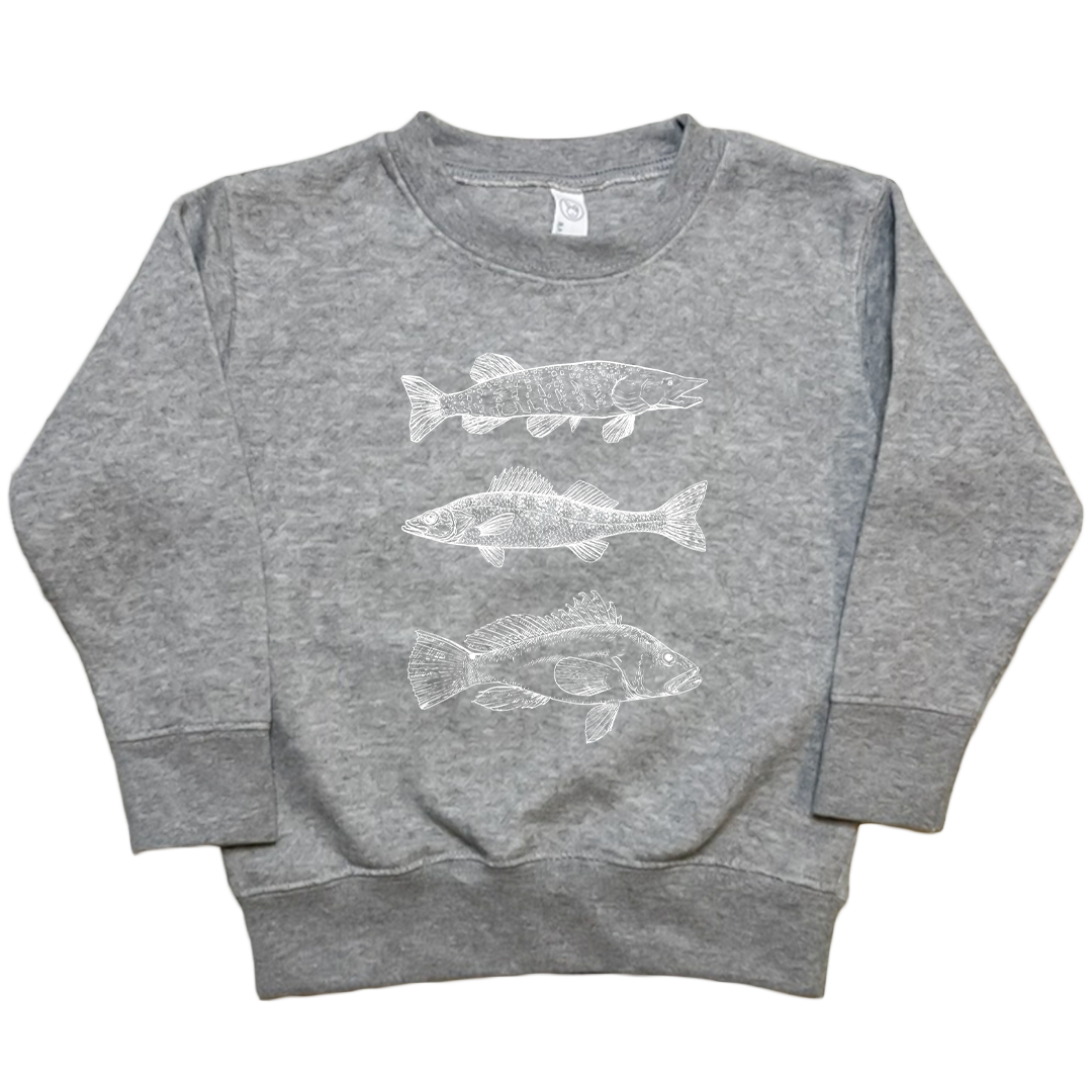 Midwest Fish Toddler Crew Neck Sweatshirt