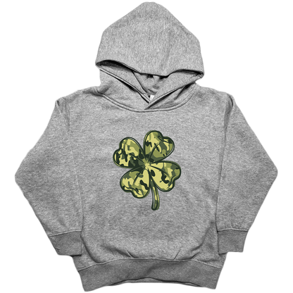 Camo Clover Kids Hoodie