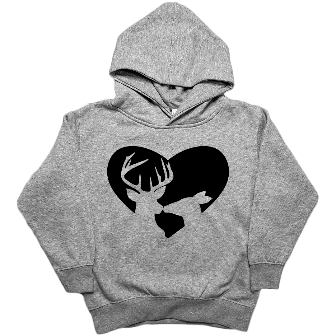 Deer Romance Kids Hoodie