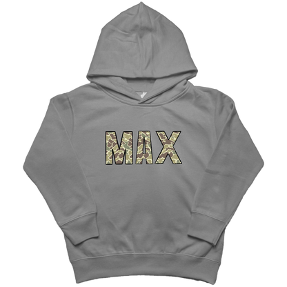 Personalized Camo Name Kids Hoodie