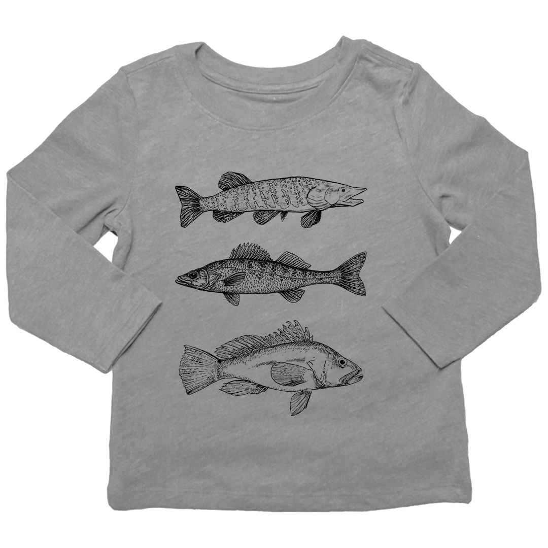 Midwest Fish Toddler Long Sleeve Tee