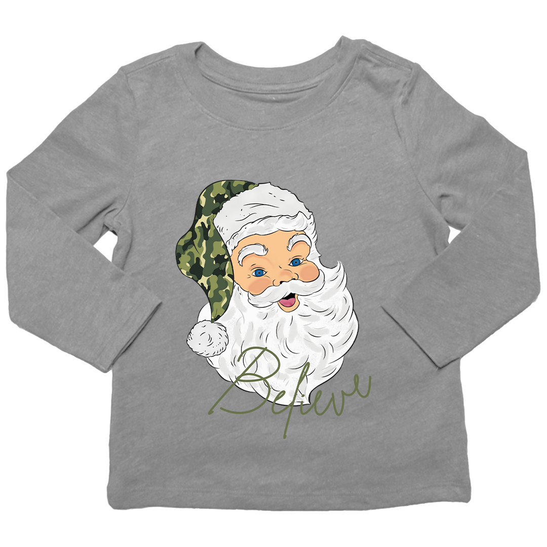 Believe in Santa Kids Long Sleeve Tee