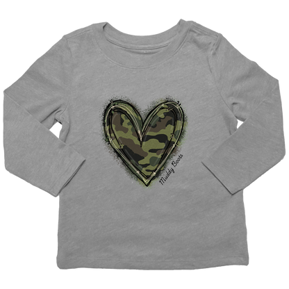 Hidden Heart Kids Long Sleeve Tee