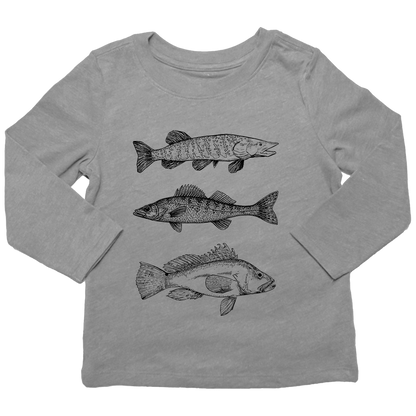 Midwest Fish Toddler Long Sleeve Tee