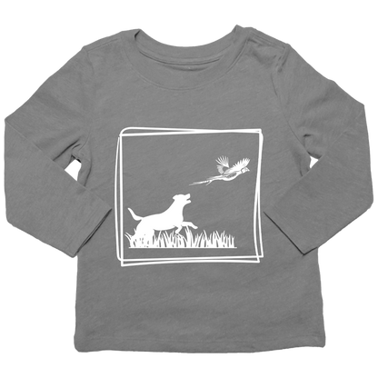 Pheasant Flush Kids Long Sleeve Tee