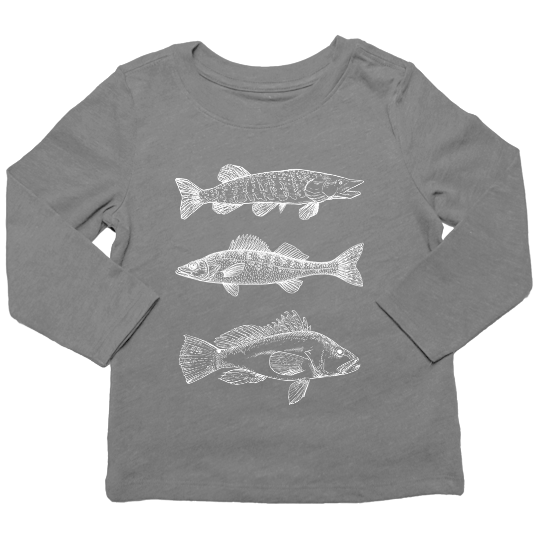 Midwest Fish Toddler Long Sleeve Tee