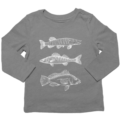 Midwest Fish Toddler Long Sleeve Tee