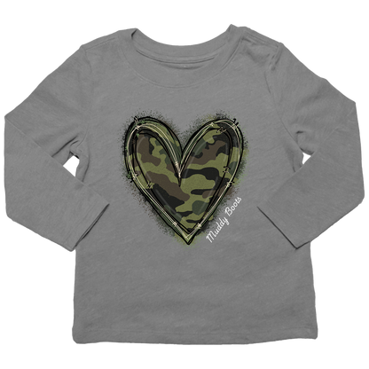 Hidden Heart Kids Long Sleeve Tee