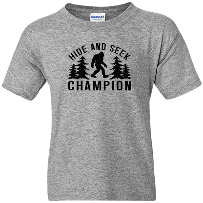 Hide and Seek Sasquatch Kids Tee