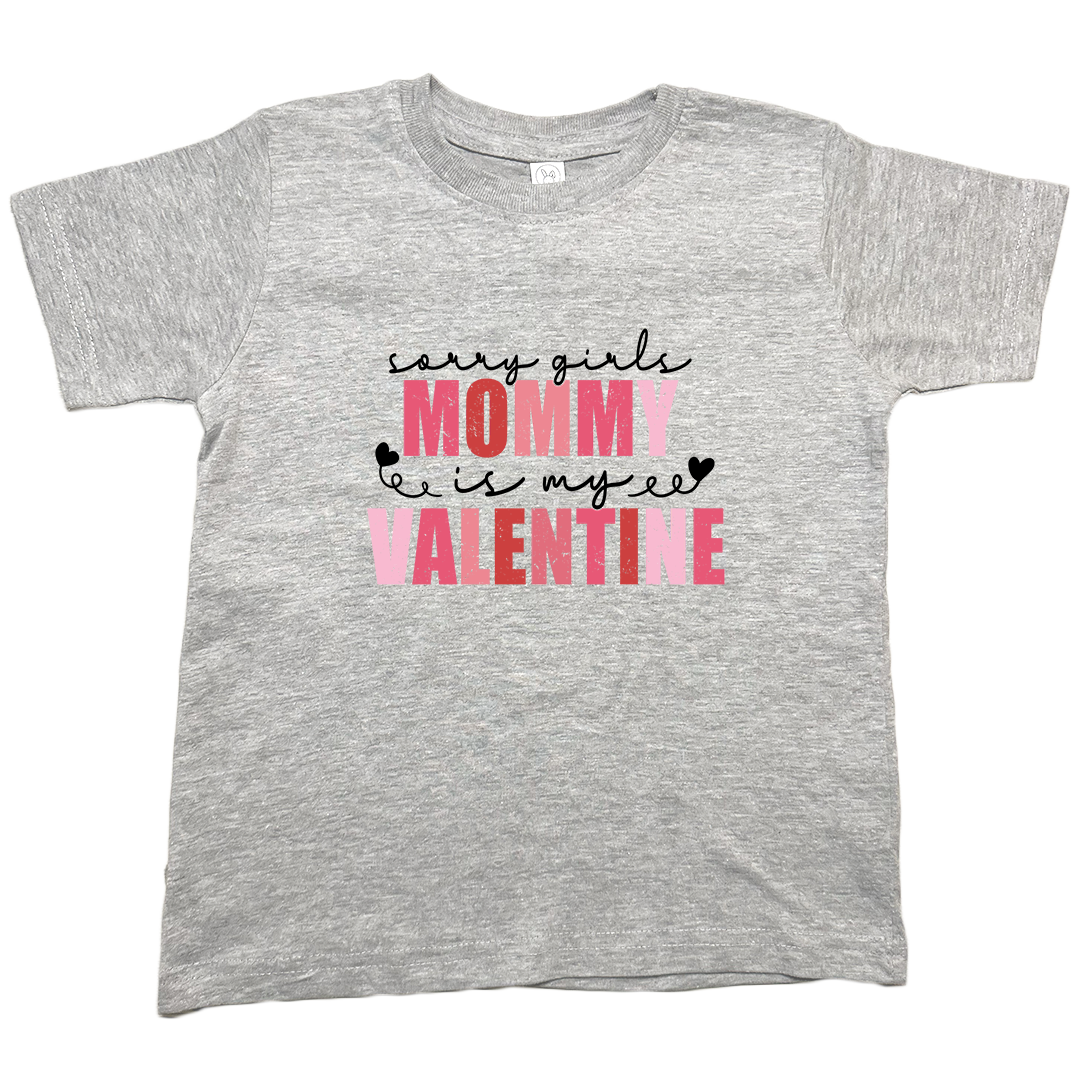 Mommy Is My Valentine Kids Tee