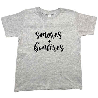 Smores And Bonfires Kids Tee