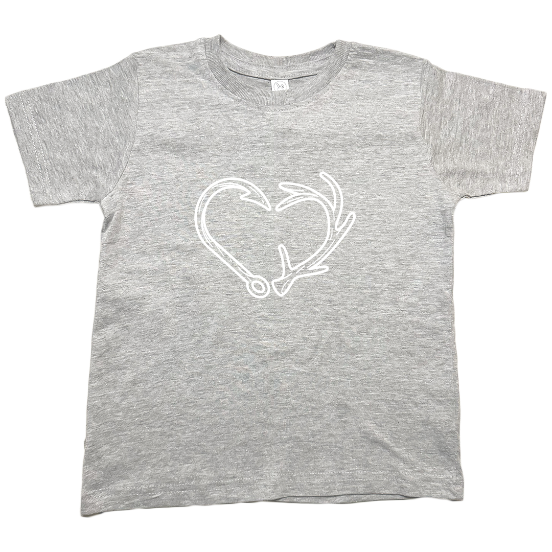 Hook Antler Heart Kids Tee