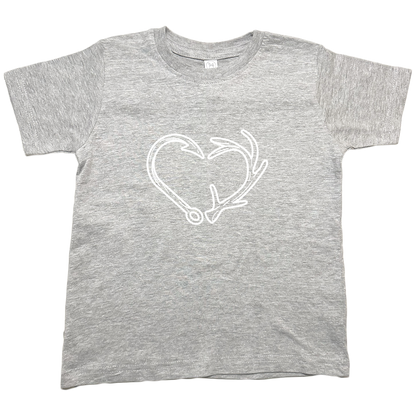 Hook Antler Heart Kids Tee