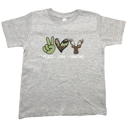 Peace Love Hunting Toddler Tee