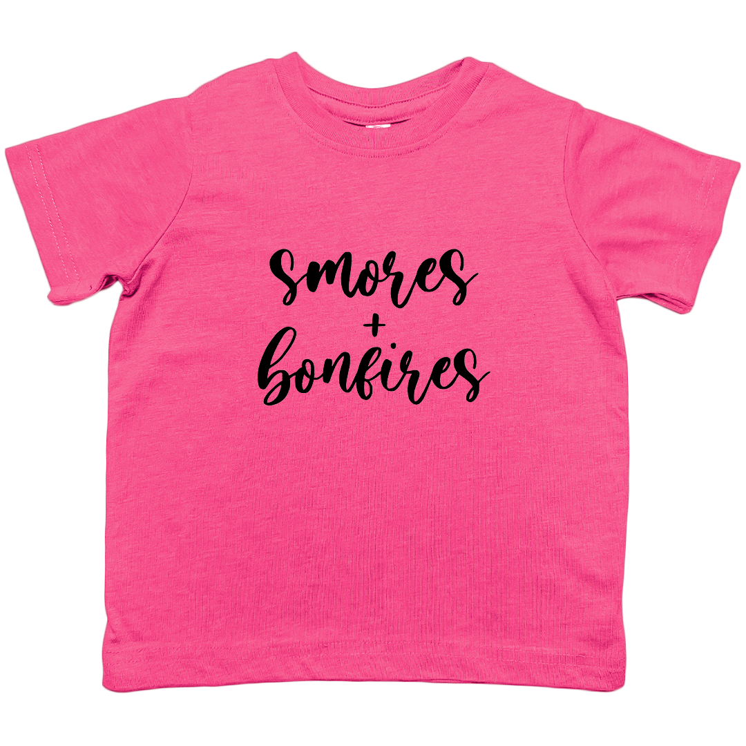 Smores And Bonfires Kids Tee