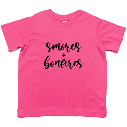 Smores And Bonfires Kids Tee