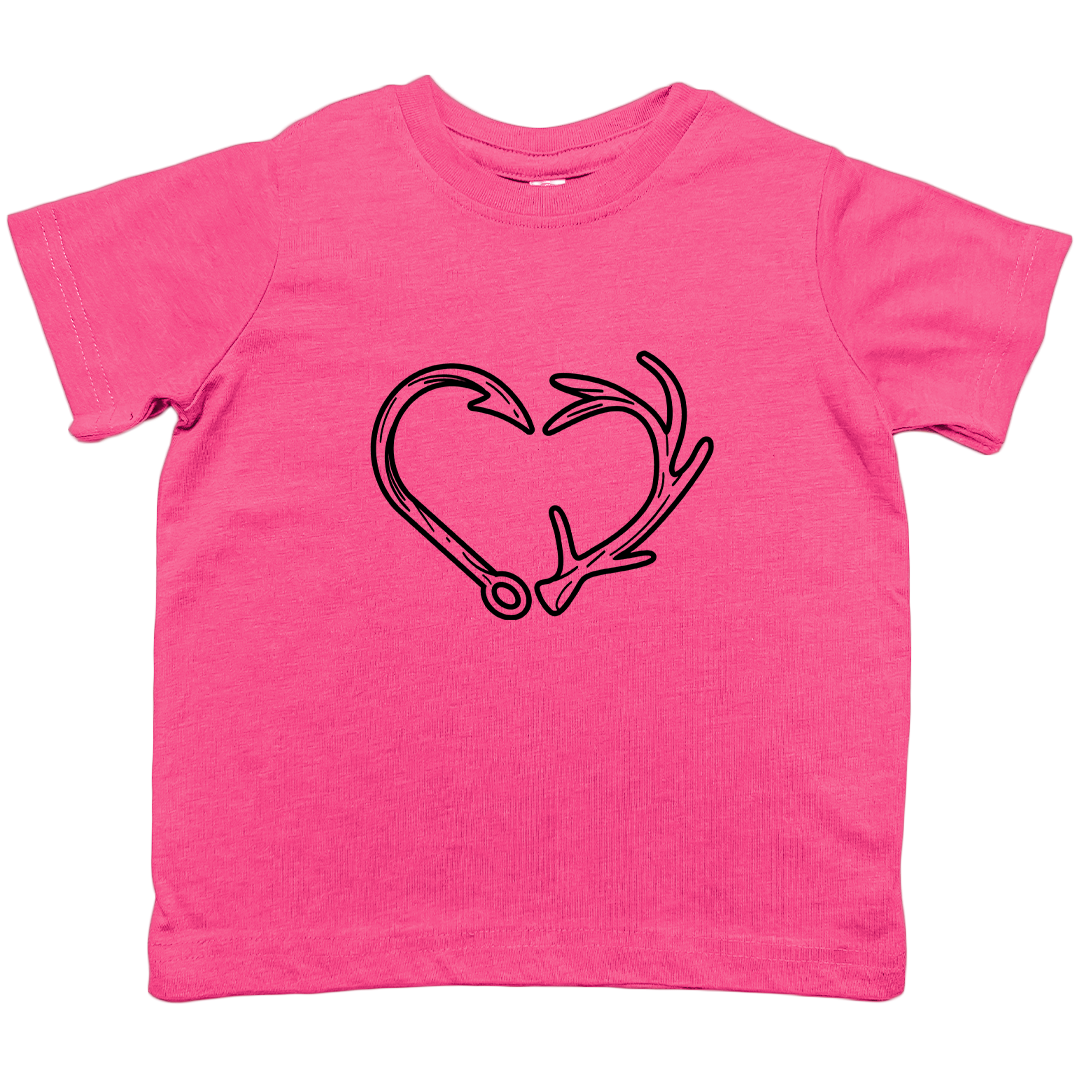 Hook Antler Heart Kids Tee