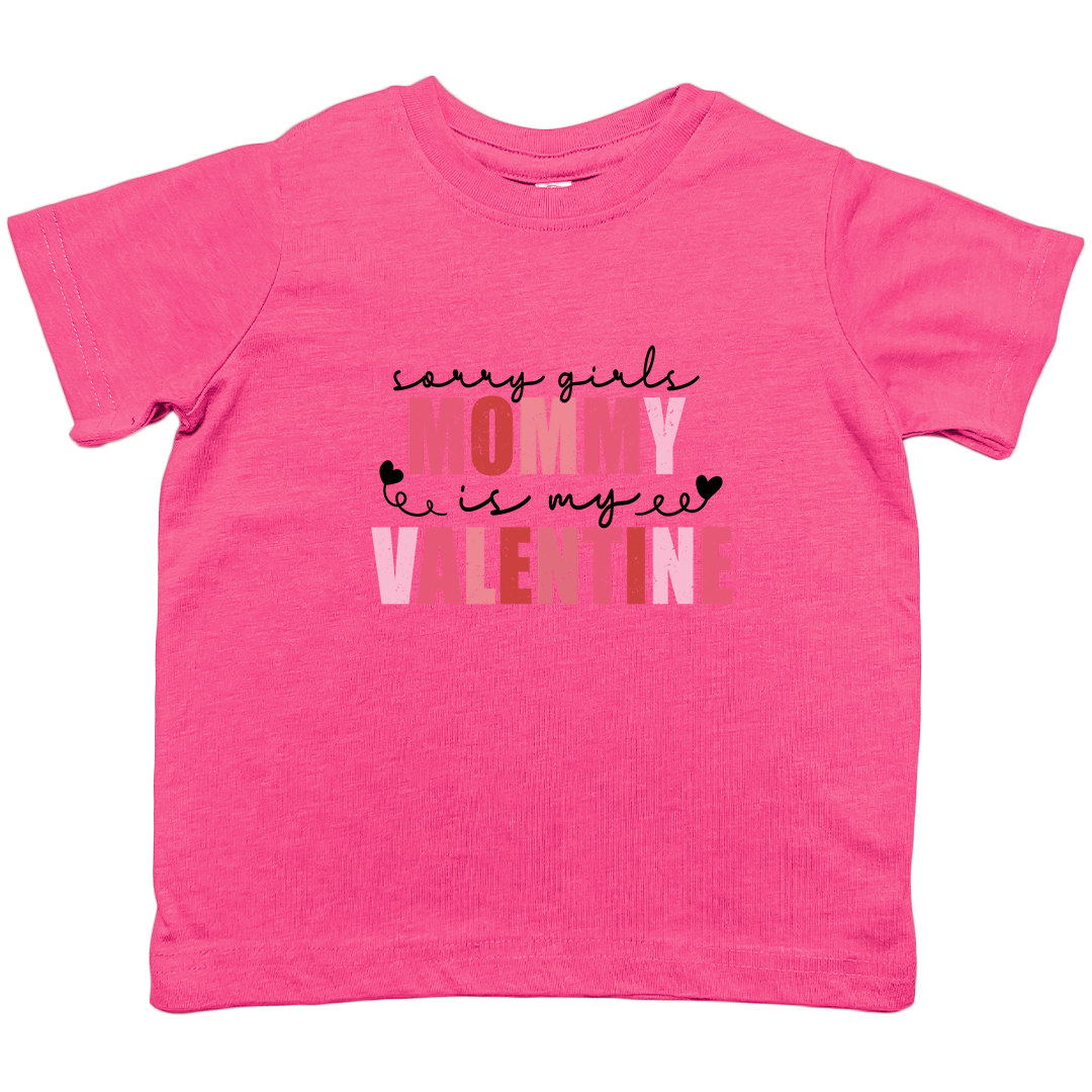 Mommy Is My Valentine Kids Tee