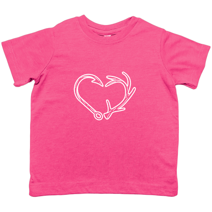 Hook Antler Heart Toddler Tee