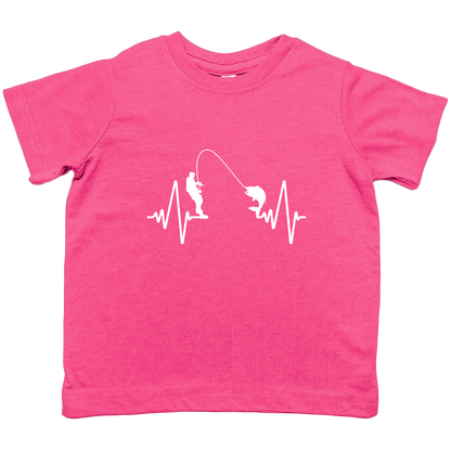 Fishing Heartbeat Kids Tee