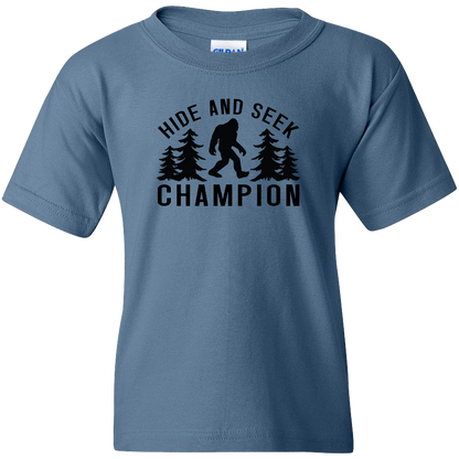 Hide and Seek Sasquatch Kids Tee