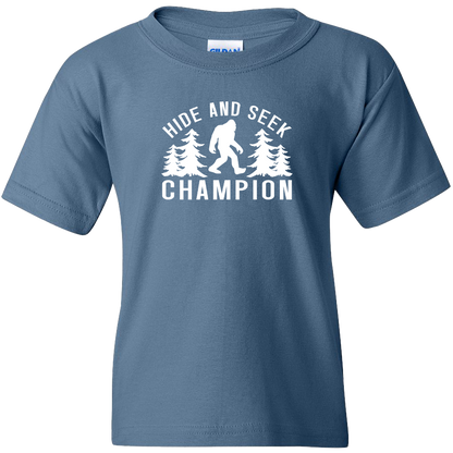 Hide and Seek Sasquatch Kids Tee