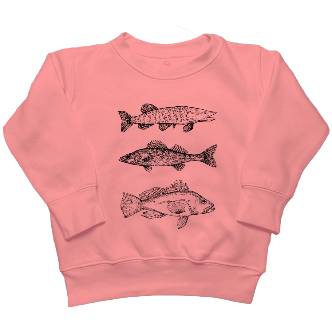 Midwest Fish Toddler Crew Neck Sweatshirt