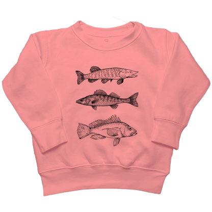 Midwest Fish Toddler Crew Neck Sweatshirt