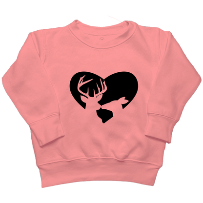 Deer Romance Toddler Crew Neck Sweatshirt