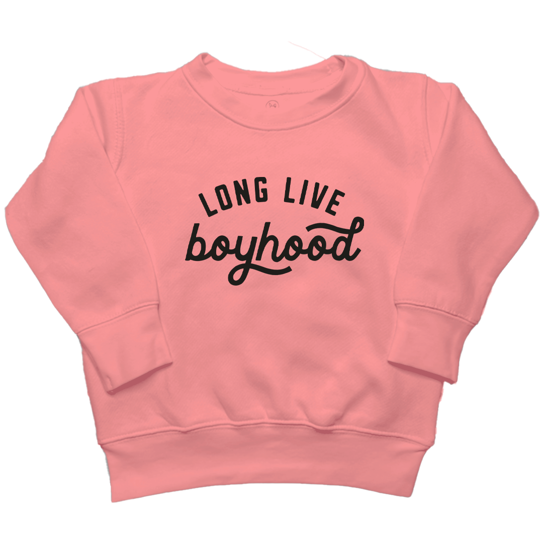 Long Live Boyhood Toddler Crew Neck Sweatshirt