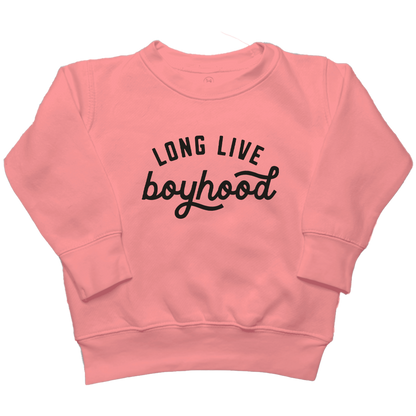 Long Live Boyhood Toddler Crew Neck Sweatshirt