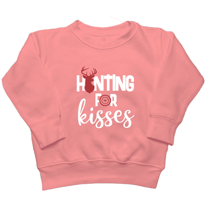 Hunting For Kisses Toddler Crew Neck Sweatshirt