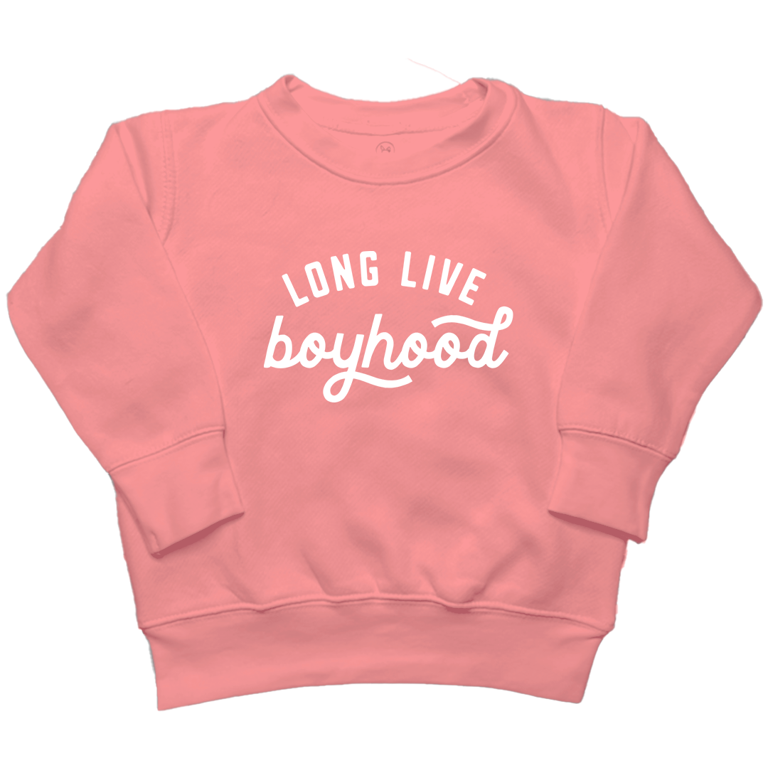 Long Live Boyhood Toddler Crew Neck Sweatshirt