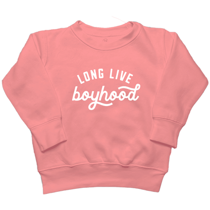 Long Live Boyhood Toddler Crew Neck Sweatshirt