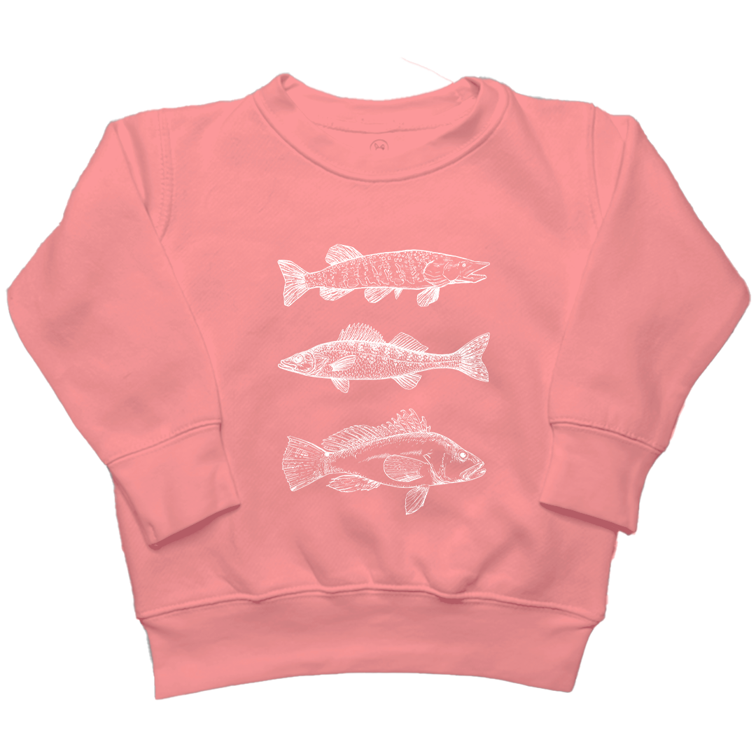 Midwest Fish Toddler Crew Neck Sweatshirt