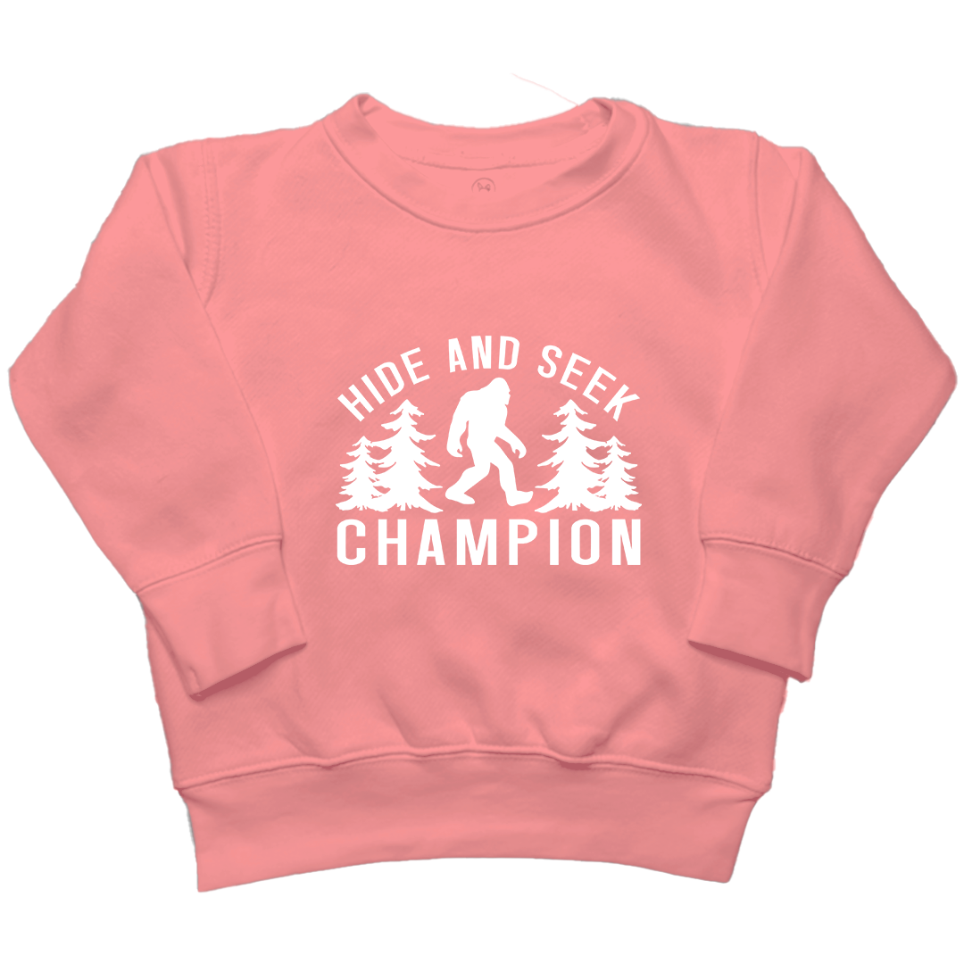 Hide and Seek Sasquatch Toddler Crew Neck Sweatshirt