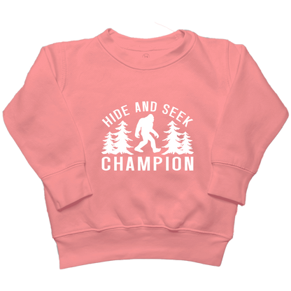 Hide and Seek Sasquatch Toddler Crew Neck Sweatshirt