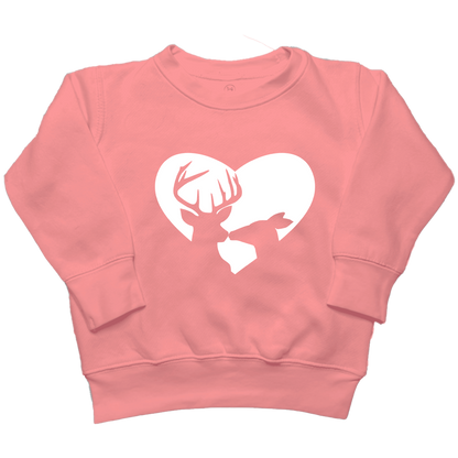 Deer Romance Toddler Crew Neck Sweatshirt