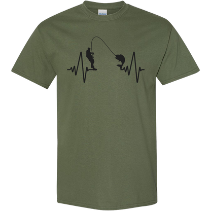 Fishing Heartbeat Kids Tee