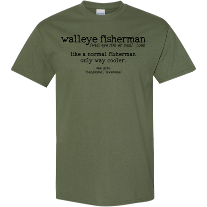 Walleye Fisherman Definition Kids Tee