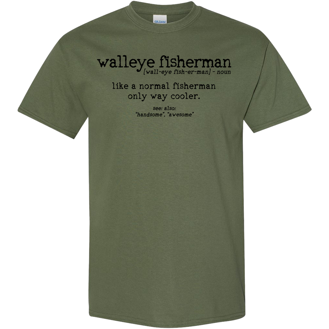 Walleye Fisherman Definition Adult Tee