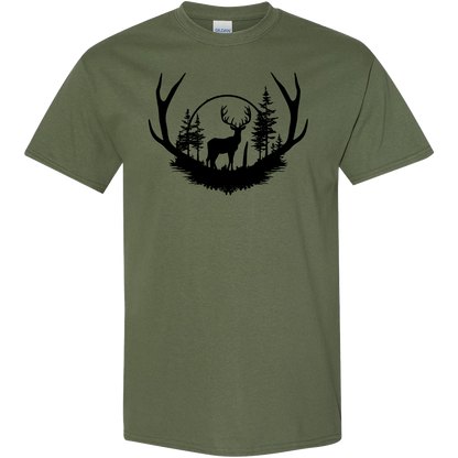 Deer Head Adult Tee