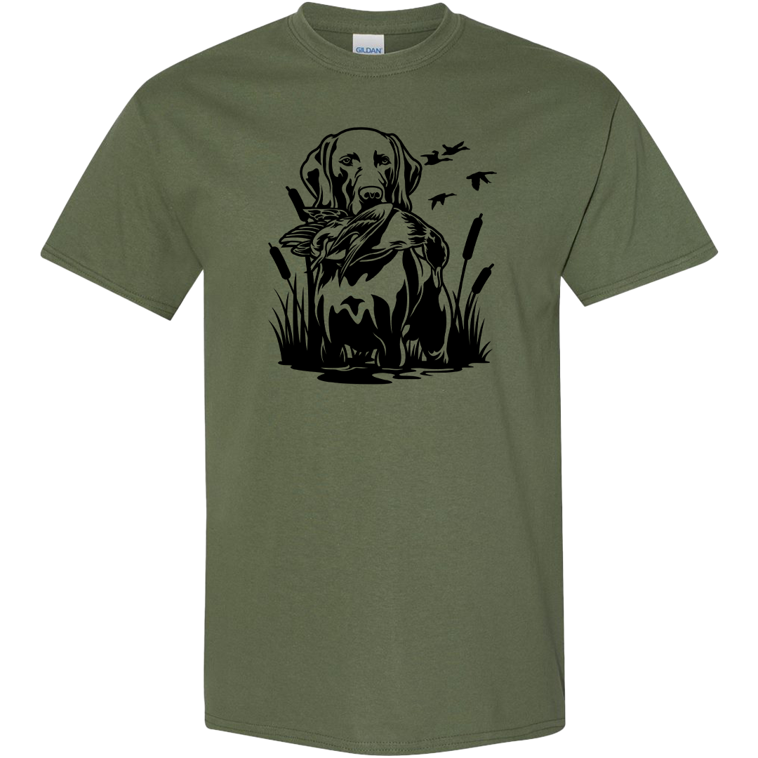 Duck Hunting Dog Adult Tee